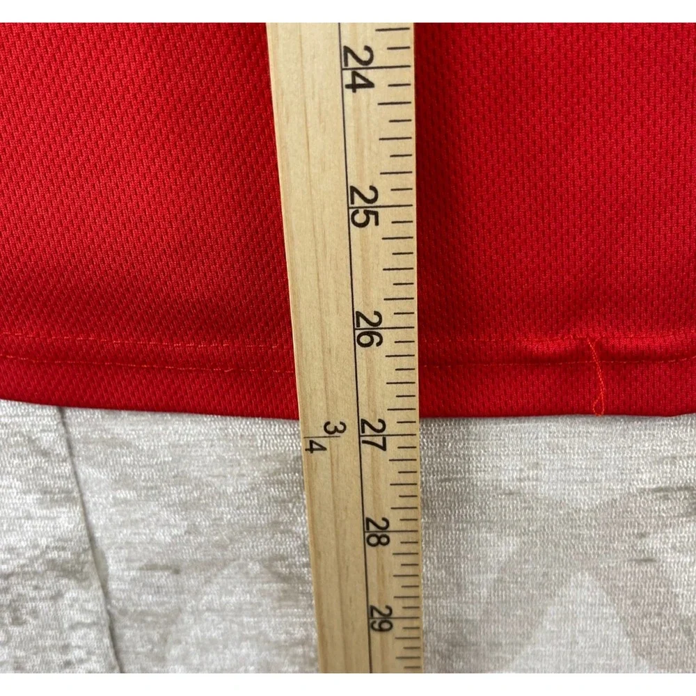 Majestic Red Sox‎ Youth L Red Dustin Pedroia 15 Baseball Jersey Polyester Henley